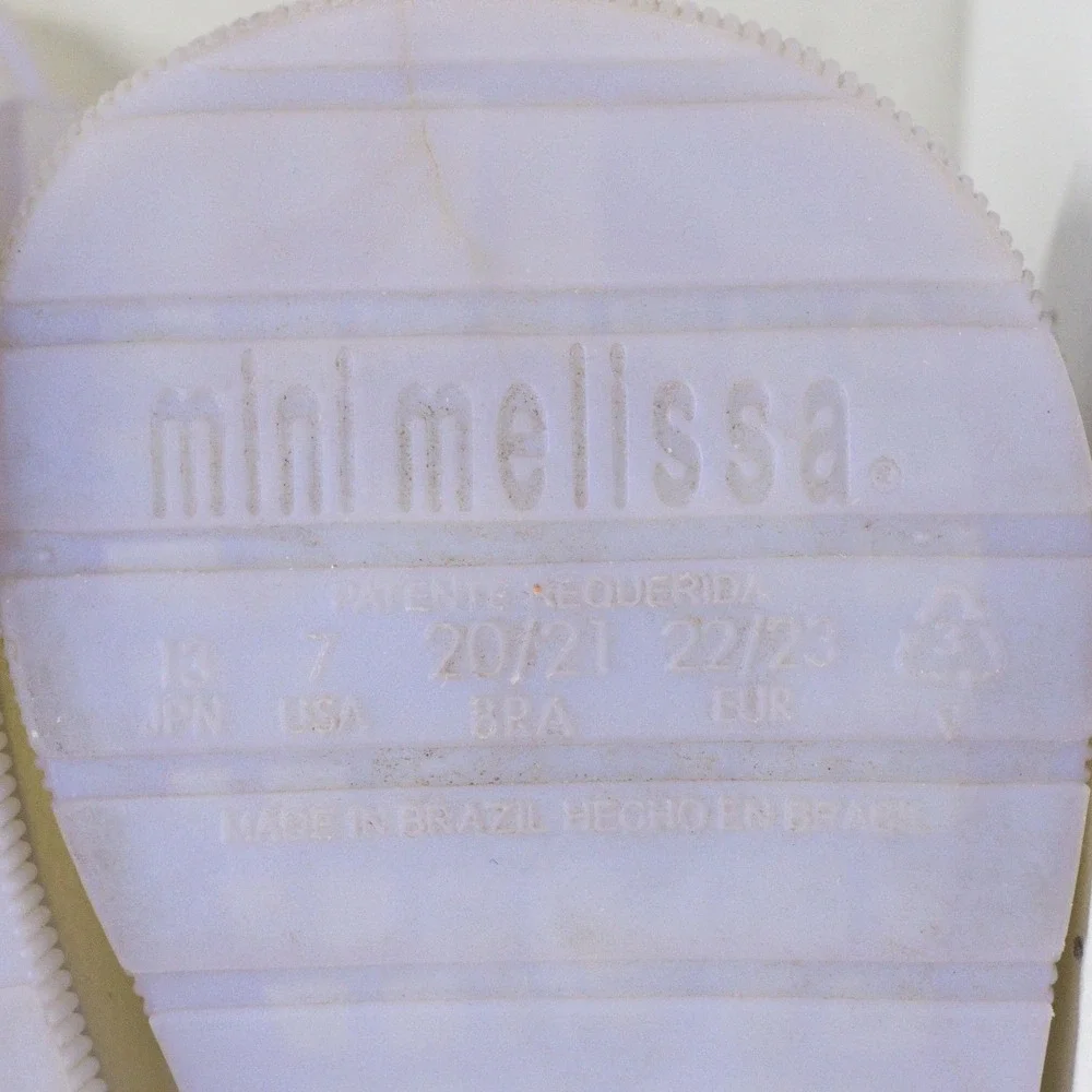 MINI MELISSA Sugar Rain Bow Jelly Boots Pearlescent Toddler Girls Sz 7